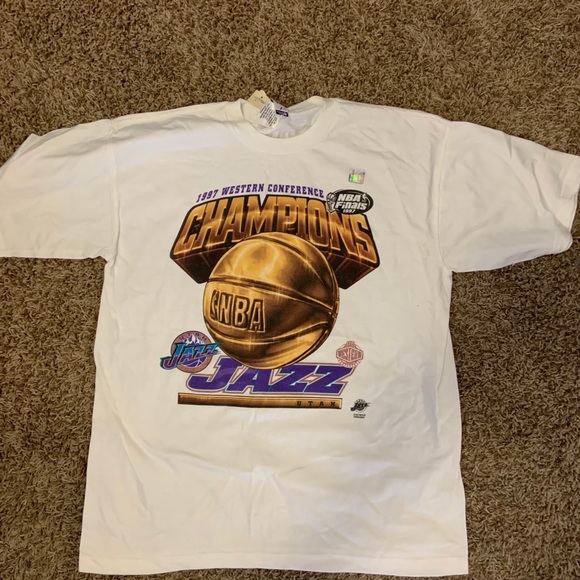 vintage utah jazz t shirt